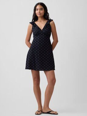 gap denim wrap dress GAP Maxi dress - blue - (Pre-owned)
